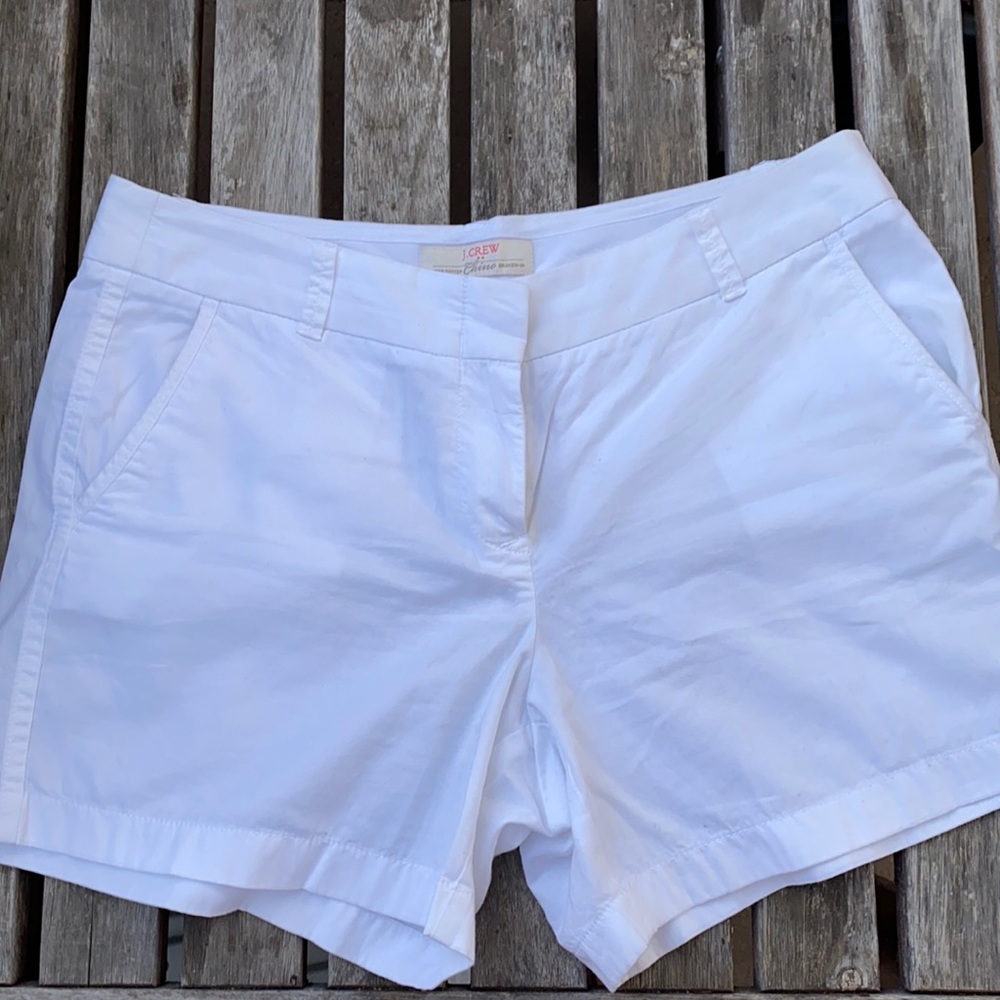 J. Crew chino white shorts 10